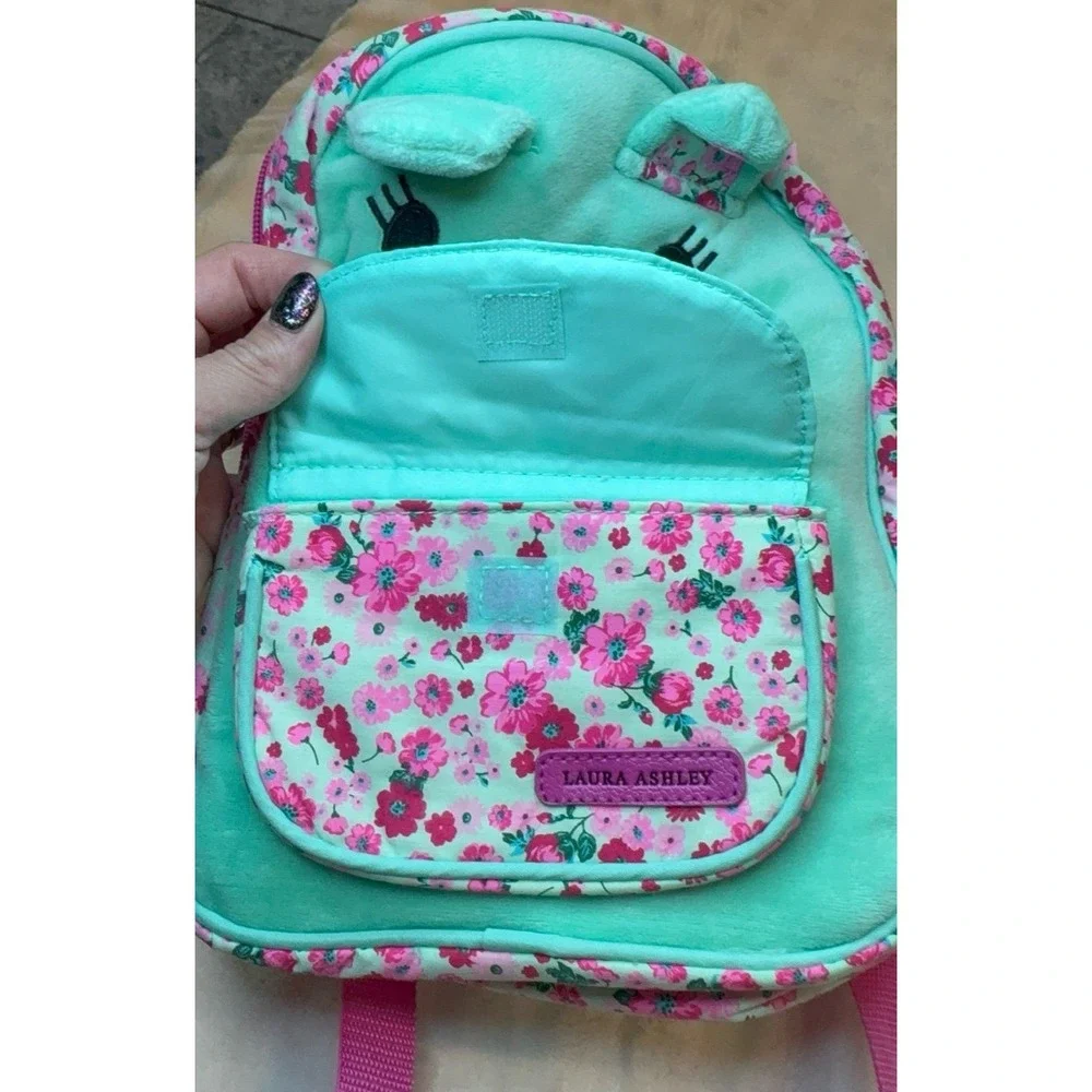 This is a brand new Laura Ashley Girls Critter Cat Kitten Mini Backpack.